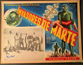 WILLIAM CAMERON MENZIES: DIR: JIMMY HUNT :AUTOGRAPH (INVADERS FROM MARS)... - $395.99