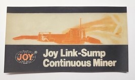 Coal Mining Helmet Decal Sticker Joy Mining Lenticular Link-Sump Contino... - £11.91 GBP