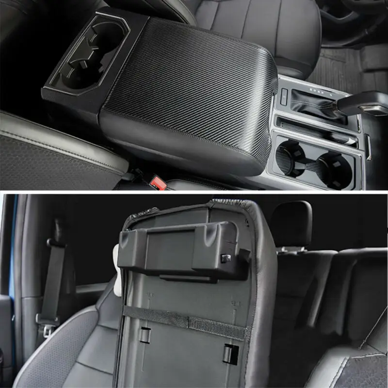 Car Center Console Armrest Mat Leather Armpad Dust-proof Cover Protector Water - £18.78 GBP