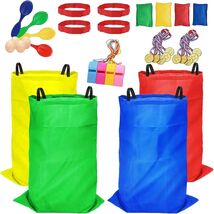 32-Pcs Carnival Yard Games: Potato Sacks, Egg Race, &amp; Fun for Everyone - $67.27