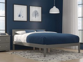 Afi Boston Bed, Queen, Grey - £221.90 GBP