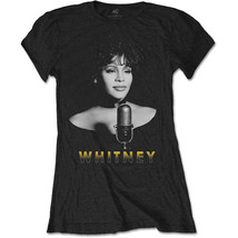 Ladies Whitney Houston BW Photo Official Tee T-Shirt Womens Girls - £25.24 GBP