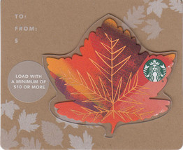 Starbucks 2017 Mini Leaves Red Collectible Gift Card New No Value - £3.04 GBP