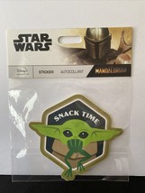 DISNEY PARKS Star Wars Baby Yoda Mandalorian Snack Time Sticker New HTF - $12.19