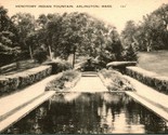 Vtg Postcard - Arlington Massachusetts MA Menotomy Indian Fountain - UNP - $5.38