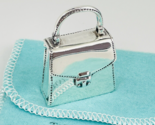 Vintage Tiffany Trinket Pill Box Purse Handbag Miniature in Sterling Silver - $429.00