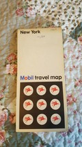 Vintage 1967 Mobil Oil Travel Road Map New York - £3.10 GBP