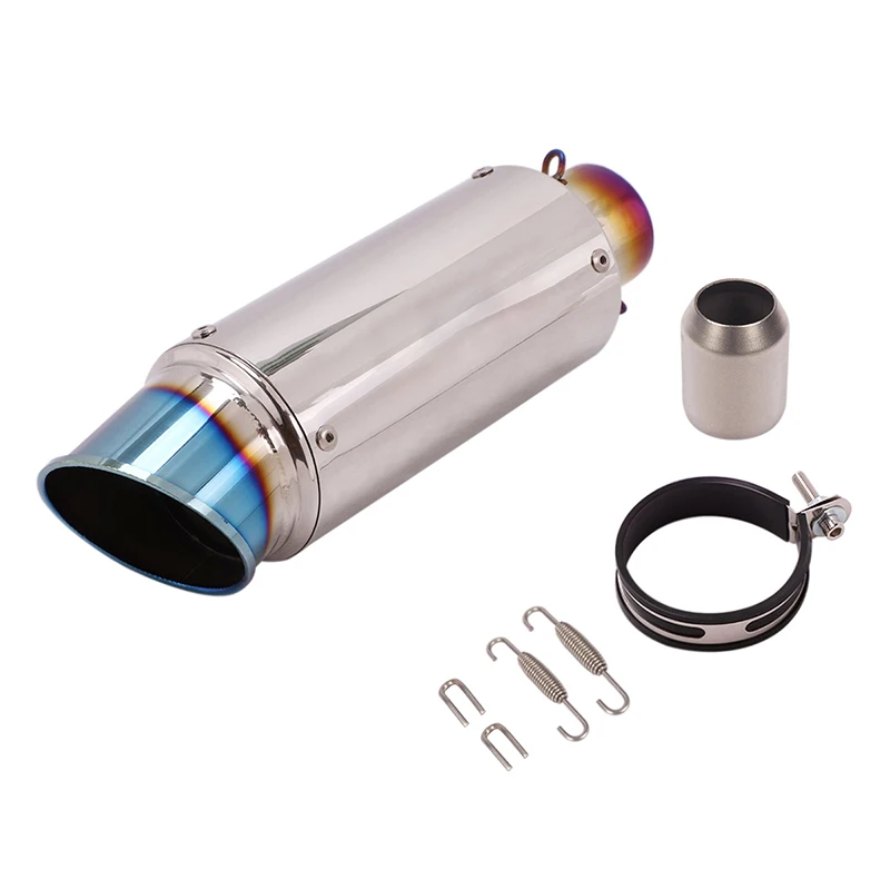 Universal 51mm Motorcycle Exhaust Pipe Project Motocross Escape Moto Muffler  R2 - $260.06