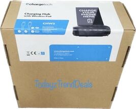 ChargeTech CT-300017 Black Wireless Charging Hub CHW2 With Pad - $79.82