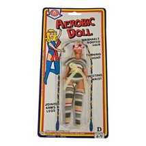 Rare 1980s Fitness Doll Jointed Aerobic Arkin A-Ok Exercise Leg Warmers 80s Toy - £21.55 GBP