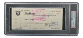 Al Davis Signed Oakland Raiders  Bank Check #15905 PSA/DNA Gem MT 10 - £468.08 GBP