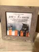 Winter CAT framed Print - Joy in the Snow image 3