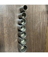 Vintage Craftsman 1/2&quot; Drive Sockets 7pc 13/16-1 1/4 G-GK - $620.77 MXN