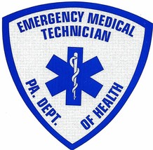 Pennsylvania Emergency Medical Technician 3&quot; X 3&quot; Highly Reflective Decal - £3.95 GBP