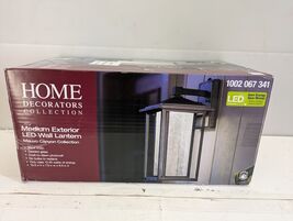 Home Decorators Mauvo Canyon 15.5 in Black LED Outdoor Wall Light Fixtur... - $67.52