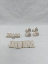 Settlers Of Catan Replacement Wood White Player Pieces - £6.97 GBP