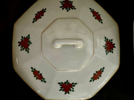 Union T Czecho-Slavakia Covered Octagon Shape Porcelain Bowl 7-3/4&quot; Yell... - $24.00