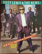 Huey Lewis - 1988 Tour Book Concert Program + Ticket Stubs - Vg With Punch Hole - £14.18 GBP