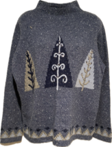 Vintage 1990’s Blue Mock Turtleneck Ugly Christmas Sweater-Never Worn - £36.38 GBP