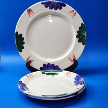 Vintage ROMA ITALY 12¼” Chop Plate AND 10¼” Dinner Plates - Set Of 3 - Handmade - £28.94 GBP