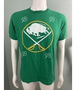 Buffalo Sabres NHL Reebok Men&#39;s S/S St. PATRICK&#39;S DAY Shamrock T-Shirt S... - $16.82