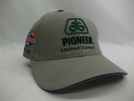 Pioneer Dupont Company Corn Seed French Francais Hat Gray Hook Loop Baseball Cap - £15.79 GBP