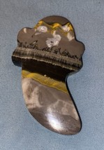 Stocking Sock  Shaped Crystal Stone Bumblebee Jasper Polished 2” H x 1.2... - $7.60