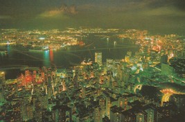 Postcard -  Hong Kong Big Night Glimmers Like Stars - £3.51 GBP