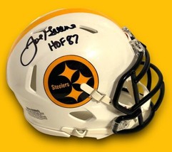 Joe Greene Autographed Signed Pittsburgh Steelers Mini Helmet w/COA - £111.12 GBP