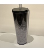 Starbucks Black &amp; Silver Holiday 2019 Cascading Snow Venti Tumbler Cup - $34.99
