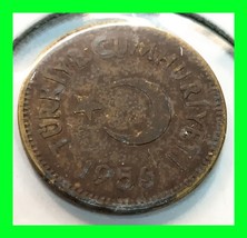 1956 Turkey 25 Kurus Vintage World Coin - £11.62 GBP