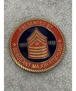 US Marines Presented By Sergeant Major Fitzhugh 1952-1988 Challenge Coin - $33.46 CAD