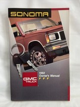 1992 GMC Truck Sonoma Owner&#39;s Manual X-9208 - $23.61