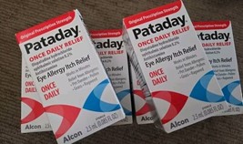 6 Alcon Pataday Once Daily Eye Allergy Itch Relief Eye Drops 0.085 Fl Oz... - £39.69 GBP