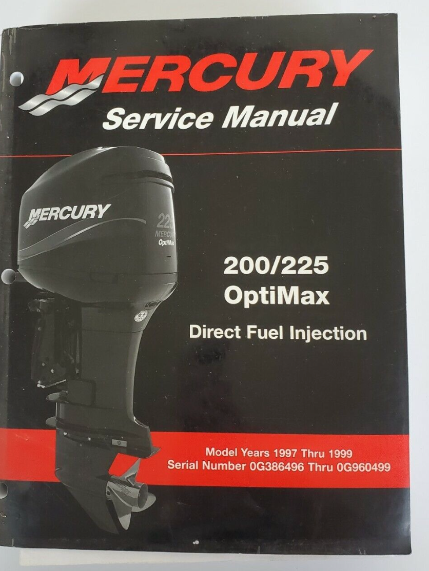 Mercury 200225 Optimax Diretta Carburante Iniezione Servizio Negozio Manuale