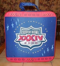 Vintage Super Bowl 34 XXXIV SGA Seat Cushion Giants Rams 2000 Georgia Dome - $45.15