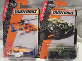 Matchbox MBX Heroic Rescue Sea Hunter &amp; Road Raider Die Cast 1/64 Scale 2 Car Bu - £11.13 GBP