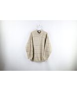 Vintage 90s Womens XL Country Primitive Flower Heart Knit Tunic Sweater USA - $1,080.03 MXN