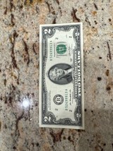 2013 $2 TWO DOLLAR BILL Fancy Serial Number, Excellent Condition US Note. - £13.23 GBP