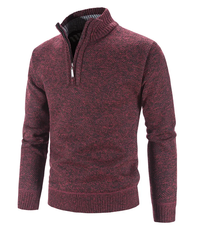 Unisex Winter Knit Sweater Coat Fur Wool Sweater Jackets Zipper Thick Coat  - $751.92 MXN