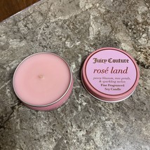 Juicy Couture ROSÉ LAND Fine Fragranced Soy Candle 1oz Travel Mini Size - £1.62 GBP