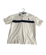 Vintage Polo Ralph Lauren Rugby Polo Shirt Men XL Big Pony White/Navy St... - $611.46 MXN