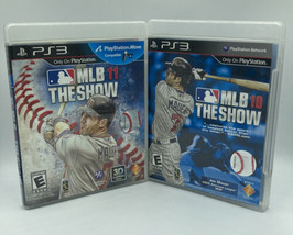 Mlb 10 &amp; 11: The Show (Sony Play Station 3) PS3 Game Disc’s &amp; Cases - £9.66 GBP