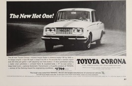 1966 Print Ad Toyota Corona 4-Door Cars The Hottest Import in America - £15.48 GBP