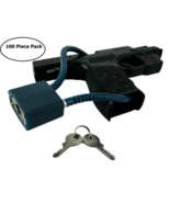 100 Pack Gun Cable Lock 13.5" Cable 30MM with Keys for Pistols Rifles & Shotguns - $249.99