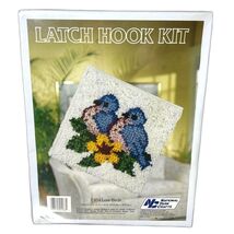 Vintage Latch Hook Design Kit Love Birds #P454 National Yarn Crafts Seal... - $19.60