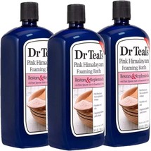 Dr Teal&#39;s Pink Himalayan Salt Foam Bath Gift Set (3 Pack, 34oz Ea.) - Essential  - £41.01 GBP