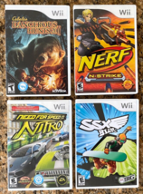 Lot-4 Wii Games-Dangerous Hunts, Nerf N Strike, Need For Speed, SSX-Nintendo Wii - £24.22 GBP