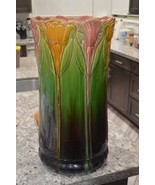 Large &amp; Beautiful &amp; Rare Vintage Floral Weller Vase, 20.5” tall - $850.00