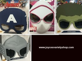 Marvel Avengers Spider Hulk Thor Captain Shades Sunglasses Masks Variety Age 3+ - £6.38 GBP
